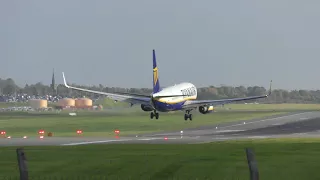 aviation Ryanair 737 hard landing Ex Hurricane Ophelia Birmingham Airport 16oct17 402p