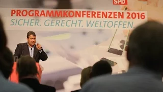 Programmkonferenz Arbeit: Hannelore Kraft und Sigmar Gabriel  || #spdprogramm