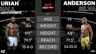 UFC Vegas 12: Uriah Hall vs. Anderson Silva Fight Preview - The Vet, The Bet, and The Casual