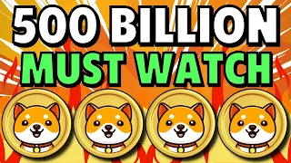 Baby Doge Coin: If You Hold 500 Billion You Must Watch This
