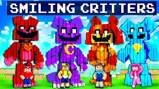 Minecraft SMILING CRITTERS House Battle!