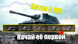 ВЕТКА E100 АКТУАЛЬНА ДЛЯ ПРОКАЧКИ? ОБЗОР ВСЕХ ТАНКОВ ВЕТКИ WOT BLITZ