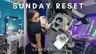 SUNDAY RESET: Being productive, Car Wash, Cleaning, Laundry,