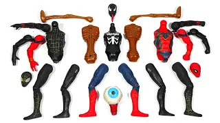 Merakit Mainan Venom Miles Morales vs Siren Head vs Black Spider-Man vs Red Spider-Man Avengers Toys