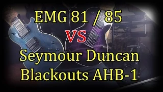 EMG 81 VS SEYMOUR DUNCAN BLACKOUTS. BEST ELECTRIC GUITAR PICKUPS for METAL SHOOTOUT! OILID