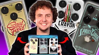 Electro-Harmonix Soul Food vs Spruce Goose vs Crayon | Which is the best EHX transparent overdrive?