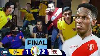 Colombia 1 Perú 2 🔥 Copa América Brasil 2021 😱 Reacciones Amigos 🔥 El Club de la Ironía