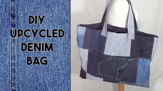 DIY: Recycled: How to make a Denim Bag 👜 - Craftbrulee