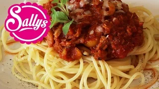 leckere, schnelle, einfache Thunfisch-Tomatensoße für Nudeln / 15 Min. Rezept / Sallys Welt