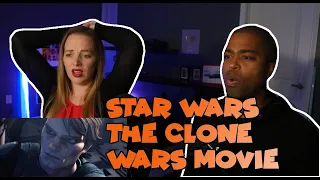 My Wife's First Time Watching Star Wars: The Clone Wars Movie REACTION 🔥