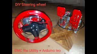 Arduino Leonardo + EMC Diy Steering Build 2 "Red"