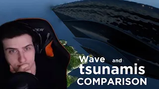 Hellyeahplay смотрит: WAVES and TSUNAMIS Comparison - 3D