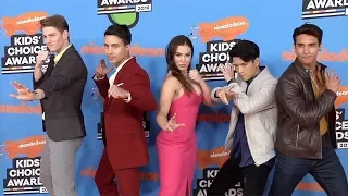 Cast of "Power Rangers Ninja Steel" 2018 Kids' Choice Awards Orange Carpet