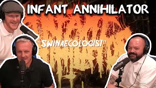 Office Blokes React | Infant Annihilator - SWINAECOLOGIST Lyric Video (REACTION!!)