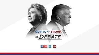 Clinton vs. Trump: El debate presidencial en español