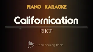 Californication - Lower Key - RHCP (Piano Karaoke Instrumental Backing Track)