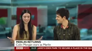 Merlin - Colin Morgan and Katie McGrath on BBC Breakfast