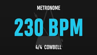 230 BPM 4/4 - Best Metronome (Cowbell)