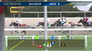 Gulfstream Park Carrera 2 - 21 de Marzo 2019