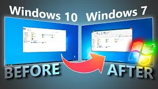 How to make Windows 10 21h1 look like Windows 7 || Windows 7 Theme For Windows 10 21h1