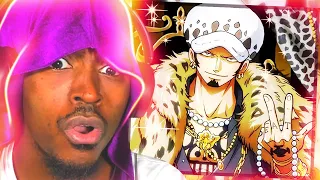 TRAFALGAR D LAW THE SURGEON OF DRIP REACTION *olawoolo reaction*