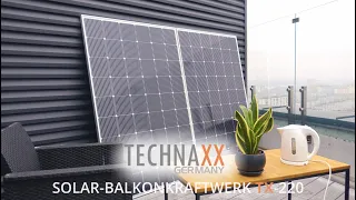 Technaxx Solar-Balkonkraftwerk 600W TX-220 (Deutsch)