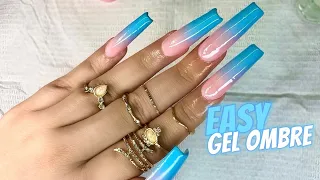 How to do Ombre Nails on GelX Nails || How to ombre with Gel ❤️