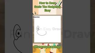How to Draw Sonic The Hedgehog Easy - Fun Easy Drawings #FunEasyDrawings #chibi #sonic #cartoon