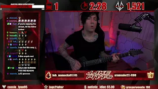 Black Veil Brides - Rebel Love Song (Jake Pitts playthrough on Twitch)