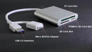 WEme Compact Flash Card Reader USB 3 0 CF/SD/Micro SD Card Reader with OTG