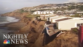 Cliffside Homes Near Collapse in California Due to El Niño Erosion | NBC Nightly News