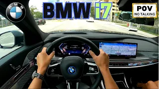 2023 BMW i7 xDrive60 - POV Test Drive - Advanced Electric Luxury Sedan