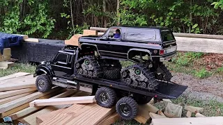 TRX6 ULTIMATE HAULER & TRX4 TRAXX ON MY BLAZER FOR A TEST.