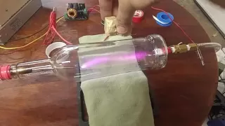 Cathode Ray tube (homemade) with magnet