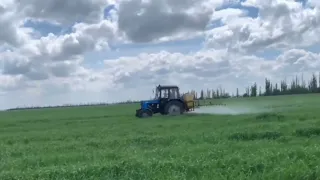 Обприскування озимого ячменю"Луран" і гіфосатим поле під соняшник МТЗ-892 із ОН600(14м.)#Agroslalom