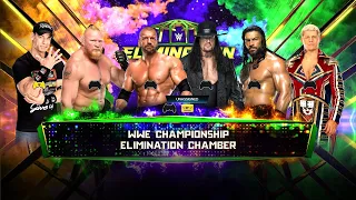 WWE CHAMPIONSHIP ELIMINATION CHAMBER Full Match #wwe2k24 #wwe2k23