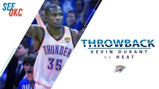 Kevin Durant Leads the Thunder to a Finals Win with 36 PTS | Thunder Throwback