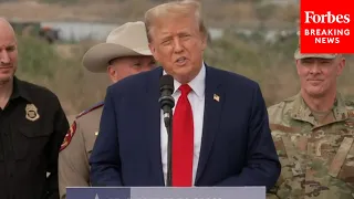 BREAKING NEWS: Trump Labels Border Crisis 'Biden Invasion' At Press Briefing In Eagle Pass, Texas