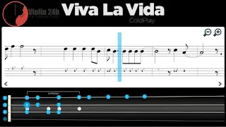 Coldplay - Viva La Vida (Violin Tab&Sheet)