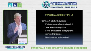 Syncopal & Non-Epileptic Seizure Disorders - Robert Sheldon, MD