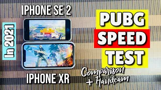 iPhone XR vs iPhone SE 2 PUBG Speed Test in 2021🔥|Comparison+Handcam|Best For Competitive?