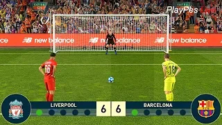 PES 2019 - LIVERPOOL vs BARCELONA - UEFA Champions League (UCL) - Penalty Shootout - Gameplay PC