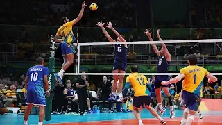 Top 10 Powerful Volleyball Spikes by Wallace de Souza | Attack in 3rd Meter  | VNL - 2018  ᴴᴰ