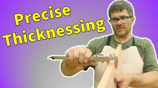 Hand Planing Wood - How to Thickness a Board