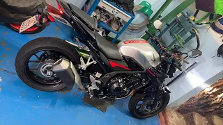 COMO FICOU A #CB500F APÓS O ACIDENTE?? ESTRAGOU MUITO??