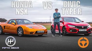 Honda NSX vs Civic Type R - Shootout OLD VS NEW | Fifth Gear