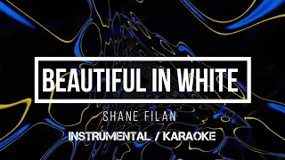 Shane Filan - Beautiful In White | Karaoke (instrumental w/ back vocals)