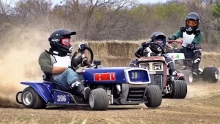 Lawnmower Racing Battle | Dude Perfect