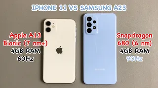 Samsung Galaxy A23 vs iPhone 11 SPEED TEST