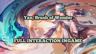 Ingame Interaction (7) | Yan, Brush of Wonder | Full Interaction!